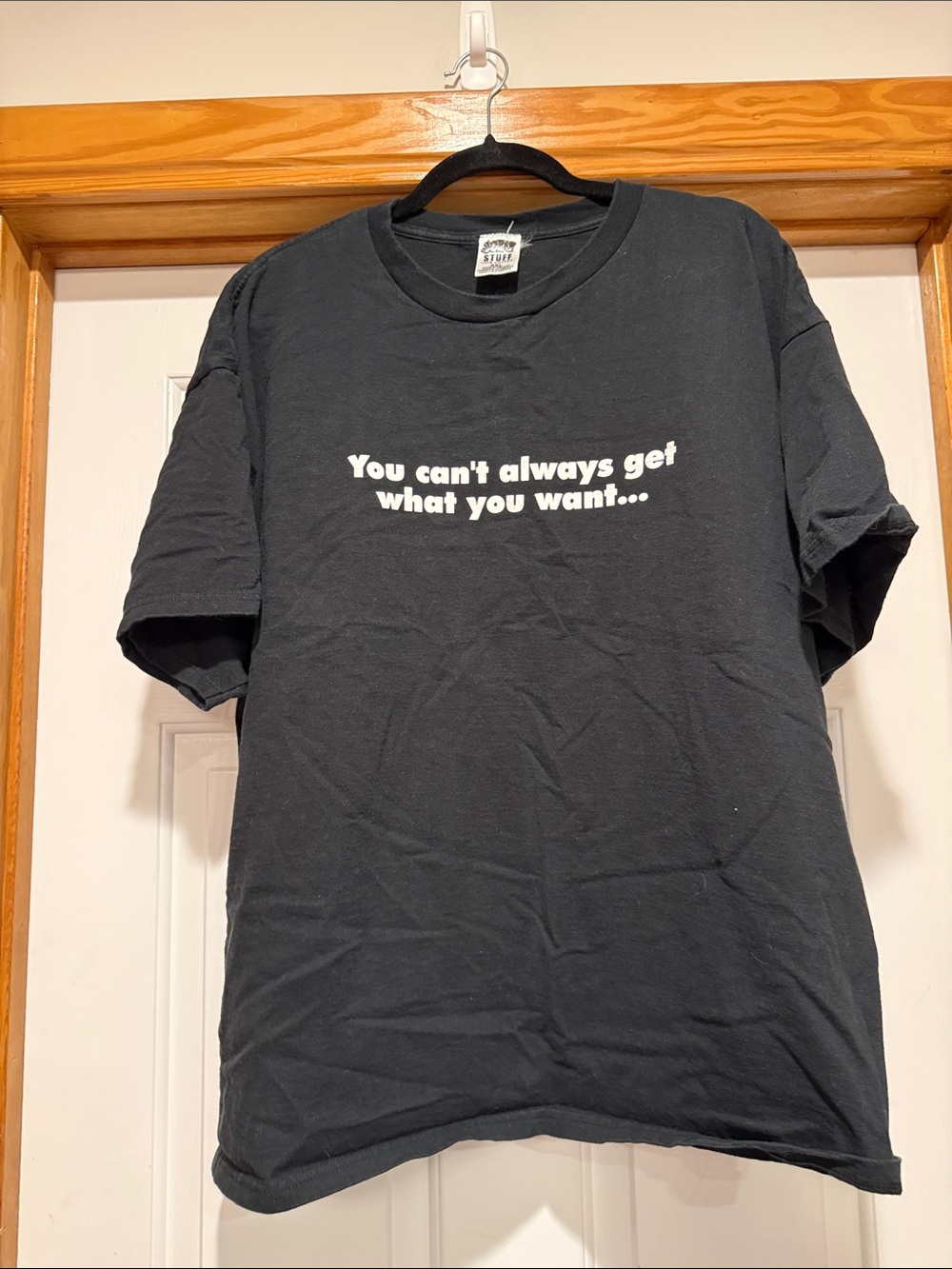 Joe's Jeans Black Tee with White Center Text